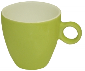 Tasse 19cl vert pomme/blanc